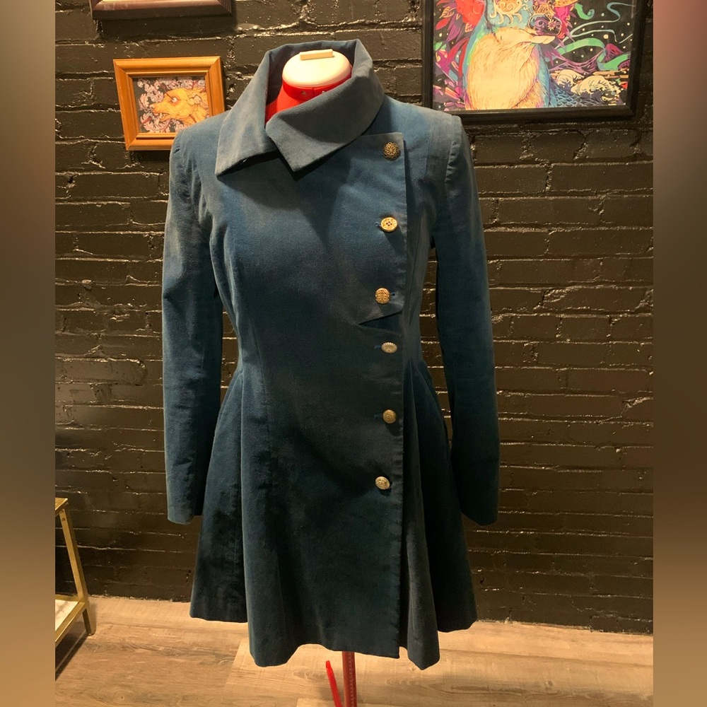 Vintage Style Velvet Dress Coat